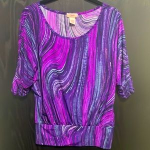 EUC Candie’s Top Size Large Purple Black